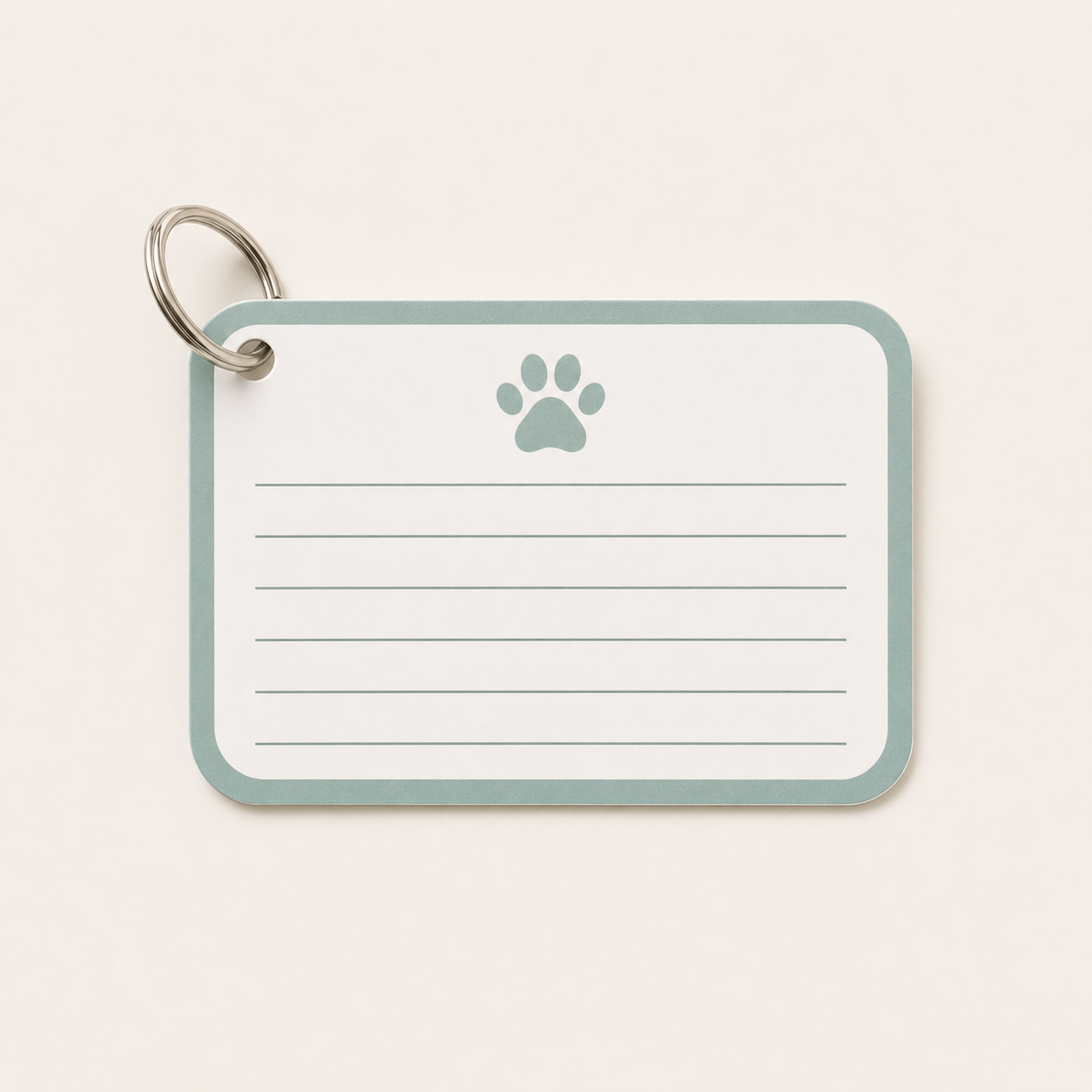 Pet emergency info card add-on for Haven72 pet evacuation kits